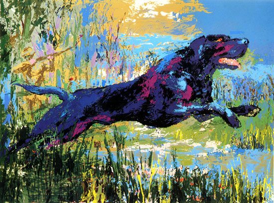 Leroy Neiman Black Labrador